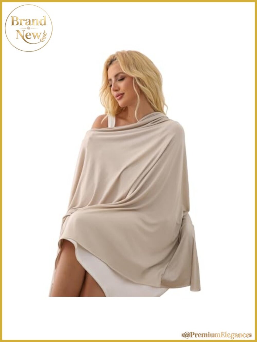 Tencel Wool Shawl Wrap 70 x 35in Lightweight Pashmina Travel Blanket Scarf UPF